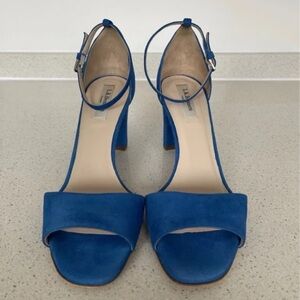LK Bennett Royal Blue Ankle Strap Heels